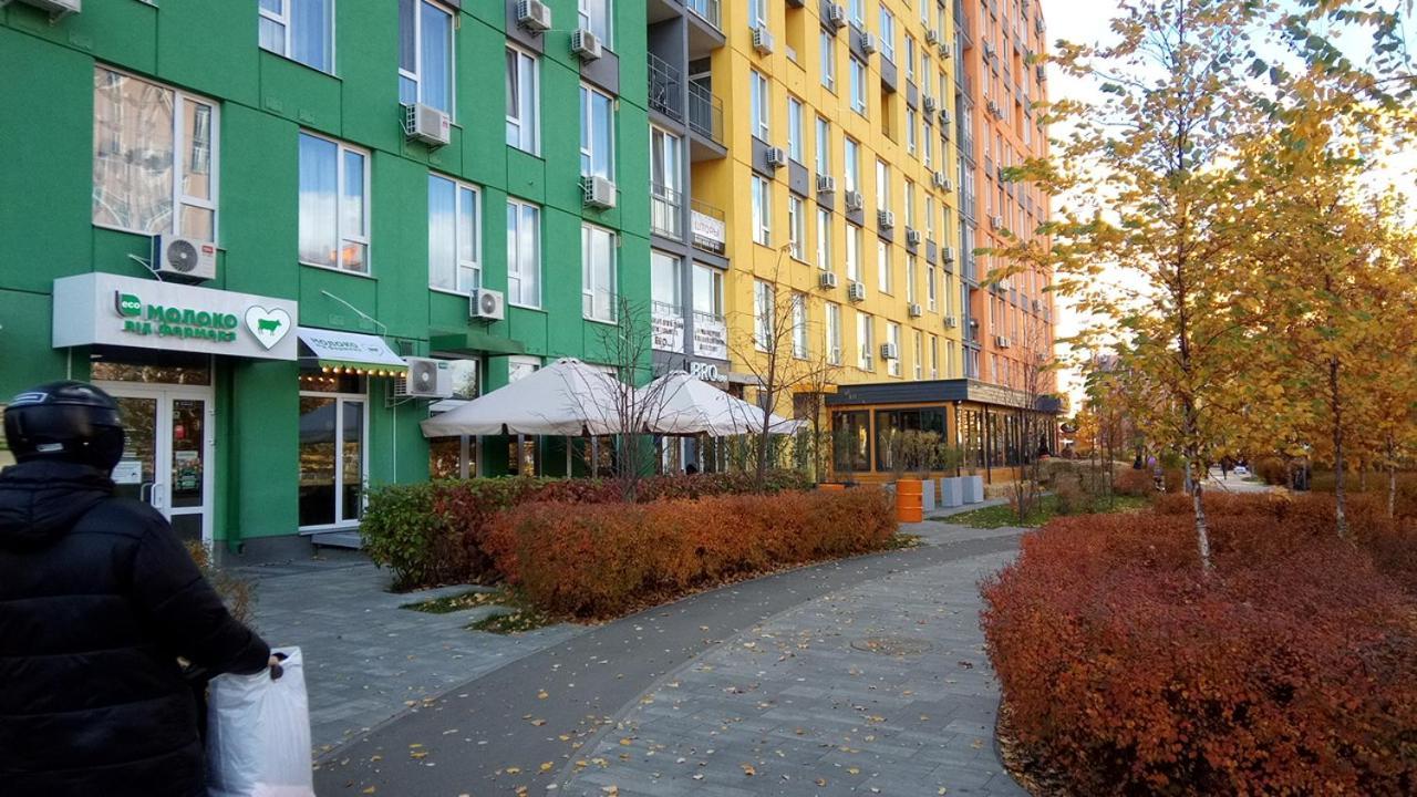 Positive Smile Studio Apartment In The Colorful Comfort Town Residental Complex. Kt-06. Kyjev Exteriér fotografie
