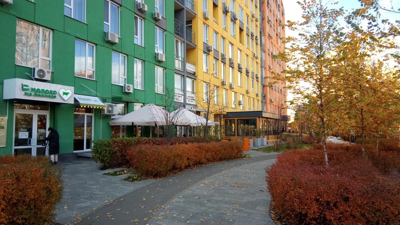 Positive Smile Studio Apartment In The Colorful Comfort Town Residental Complex. Kt-06. Kyjev Exteriér fotografie