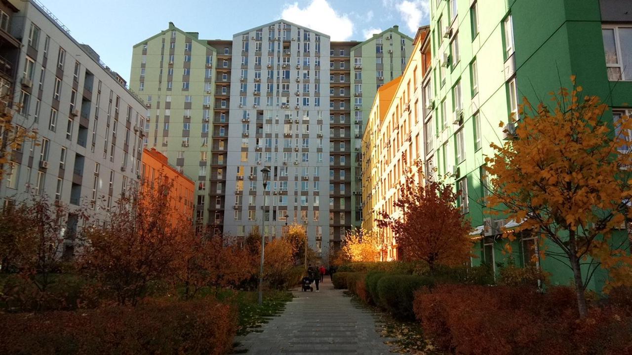 Positive Smile Studio Apartment In The Colorful Comfort Town Residental Complex. Kt-06. Kyjev Exteriér fotografie