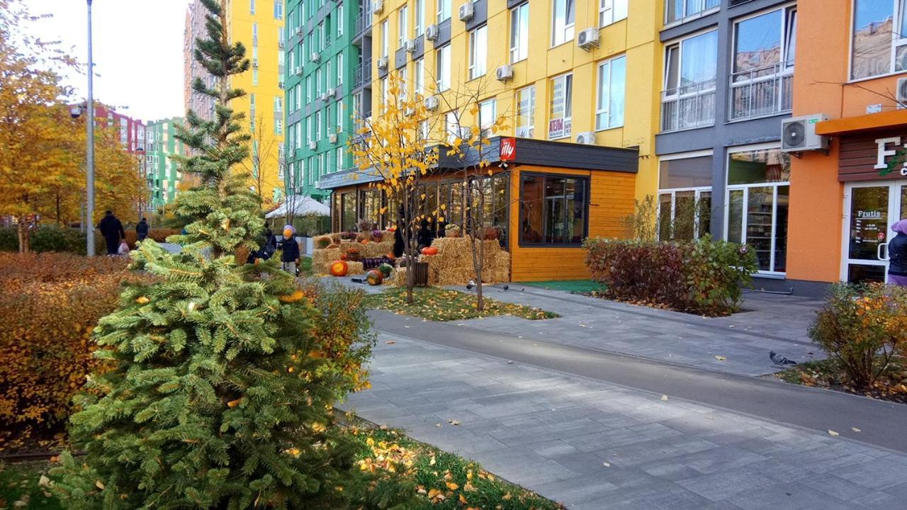 Positive Smile Studio Apartment In The Colorful Comfort Town Residental Complex. Kt-06. Kyjev Exteriér fotografie